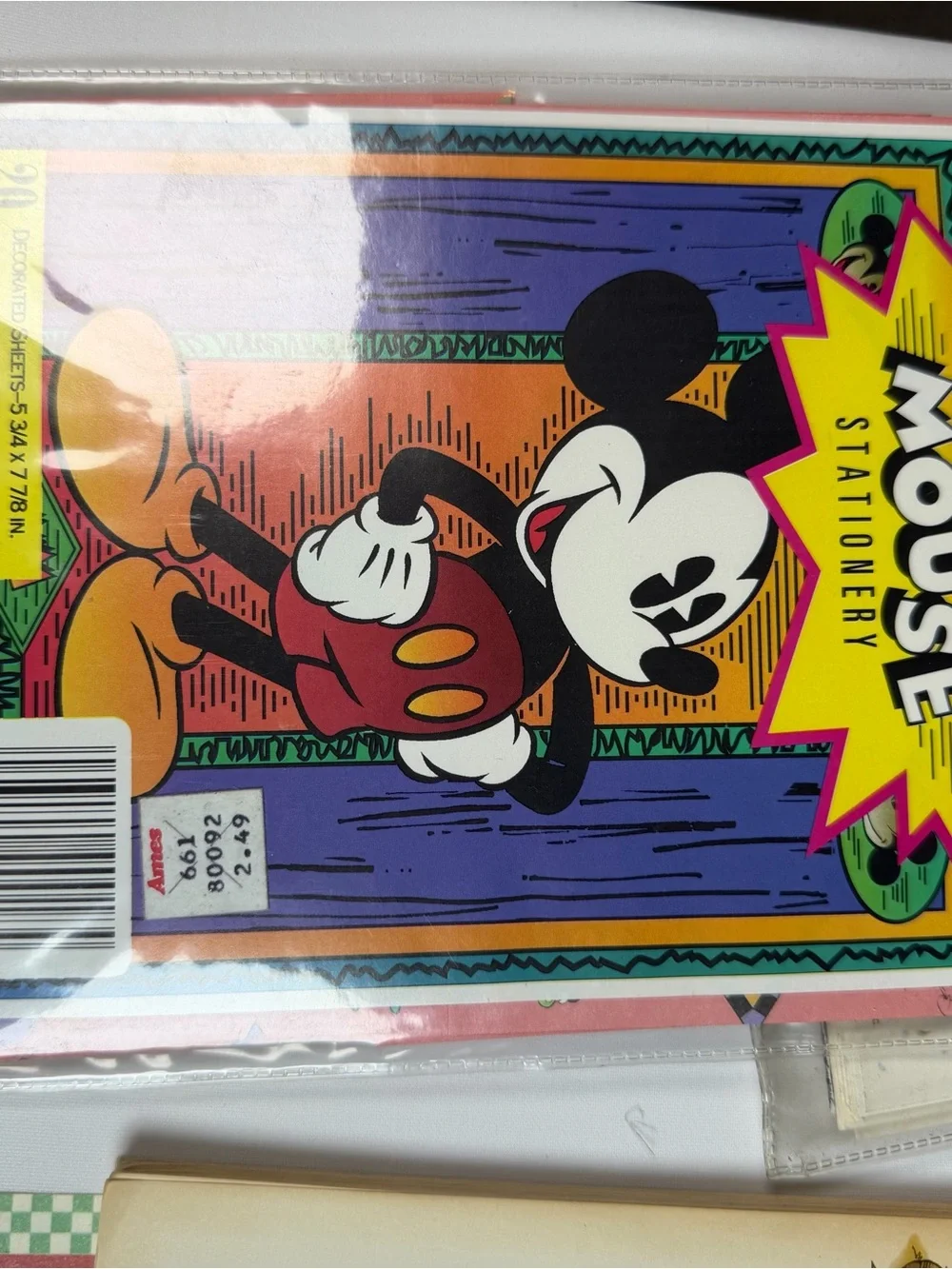 Vintage/retro stationary Star Wars, Mickey, Care Bears, etc